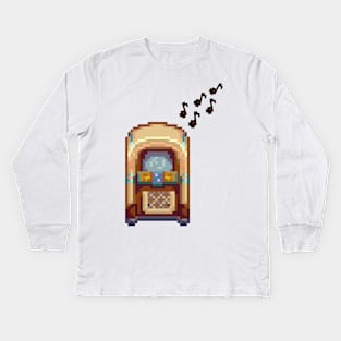 Stardew Valley Jukebox Kids Long Sleeve T-Shirt